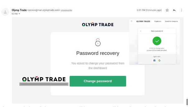 cara reset password di platform olymp trade
