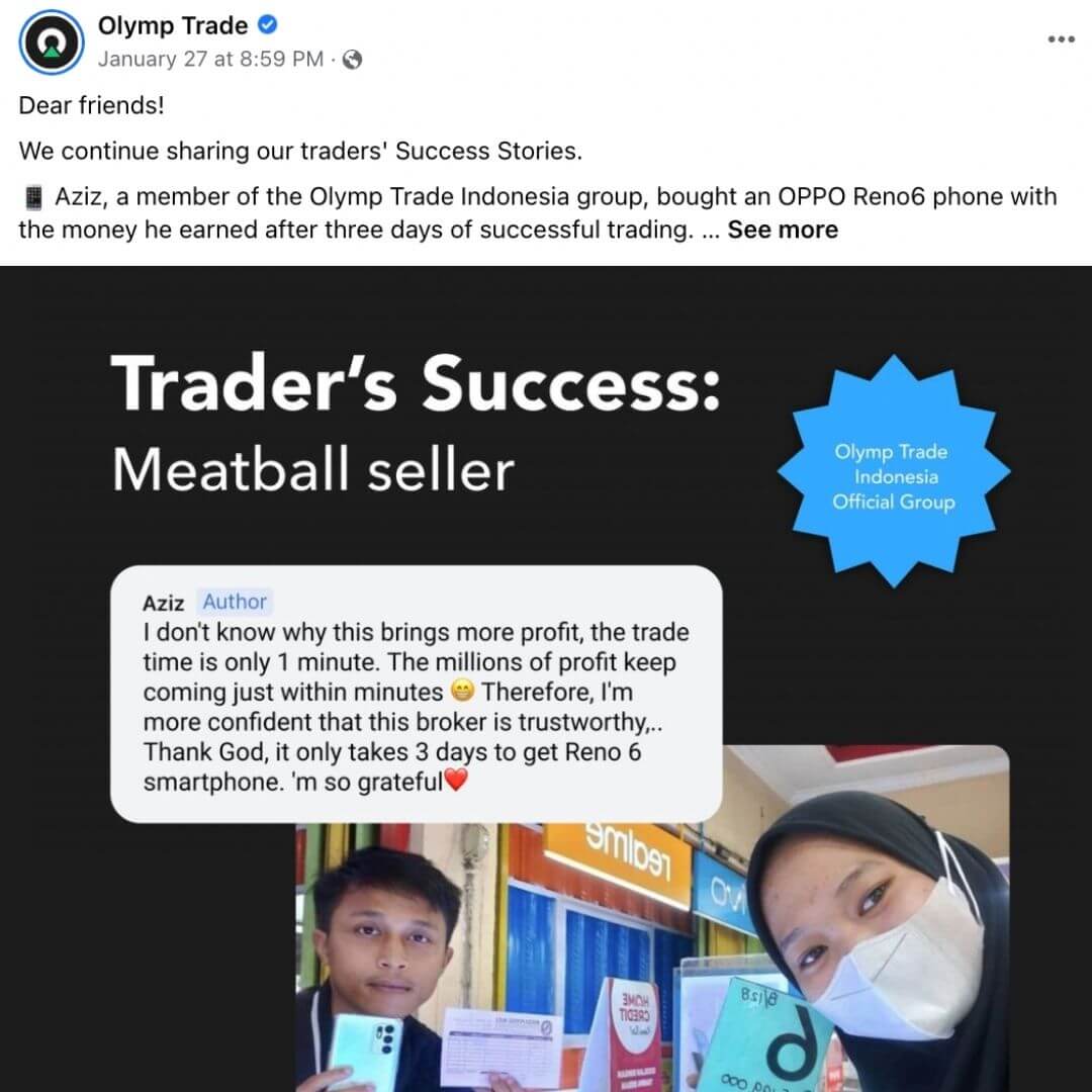 kisah kejayaan trader dari indonesia dalam olymp trade forex trading